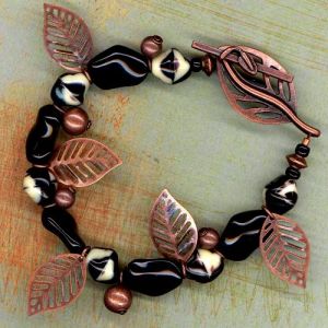 Copper Leaves Bracelet